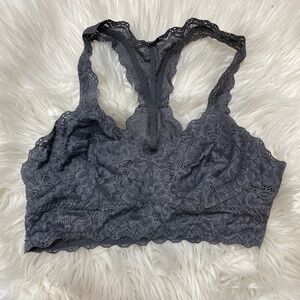 Felina gray lace bralette size M // 2965